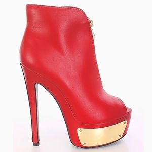 CLEOPATRA RED BOOTIES